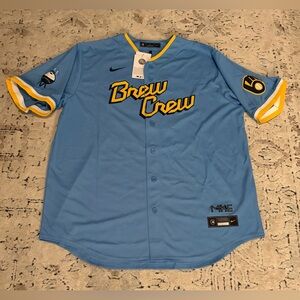Nike Authentic Milwaukee Brewers City Connect Christian Yelich Jersey Men’s XL